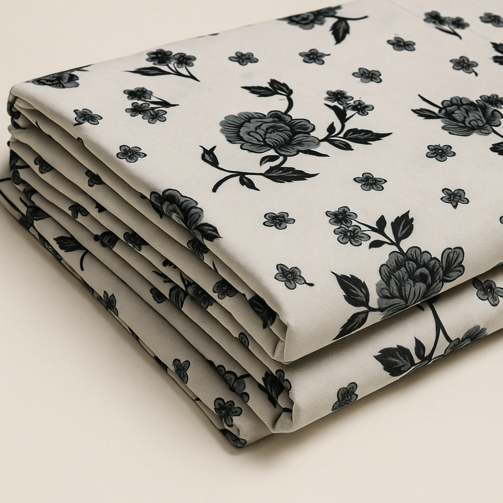 Linen 2 piece Suit Allover Digital Printed