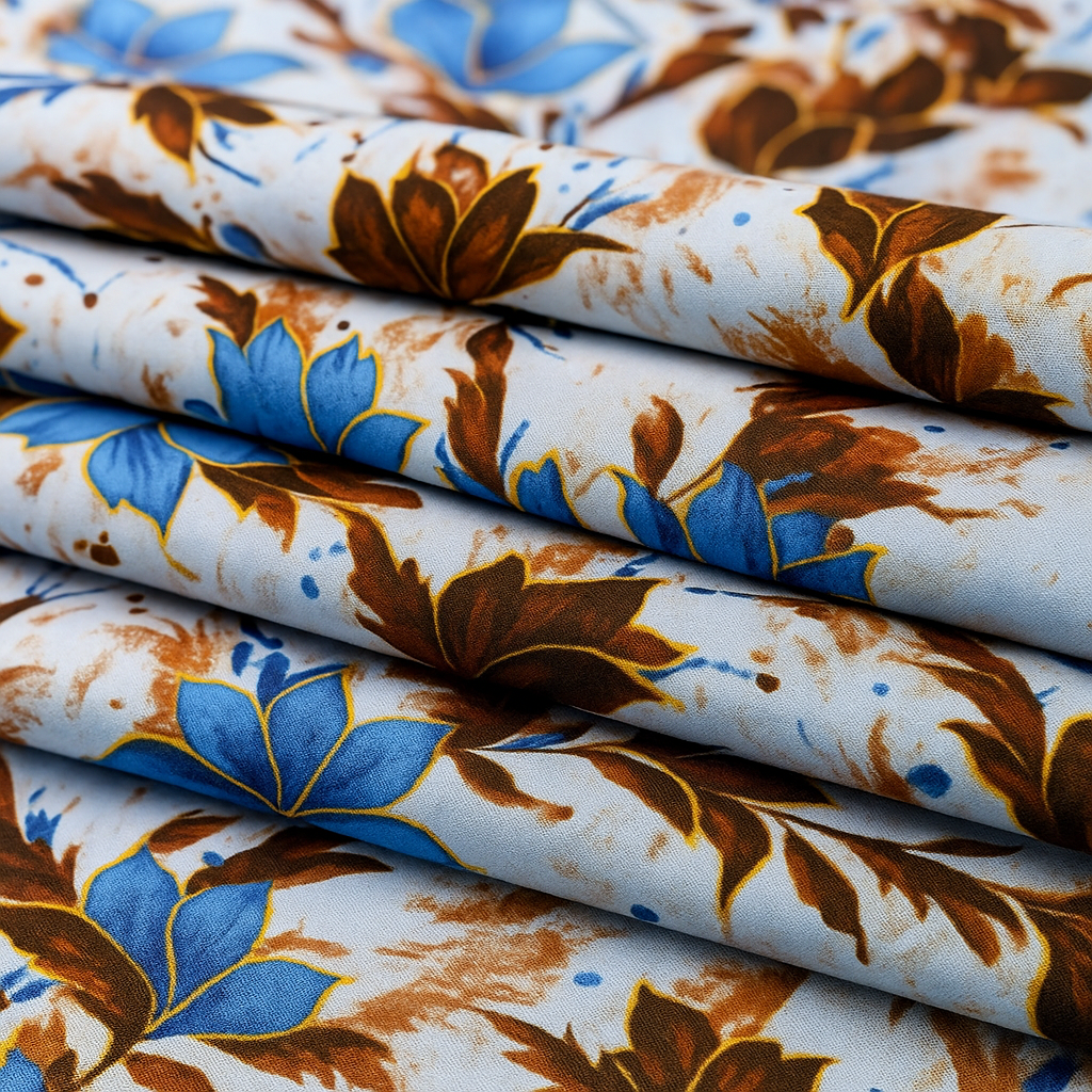 Linen 2 piece Suit Allover Digital Printed