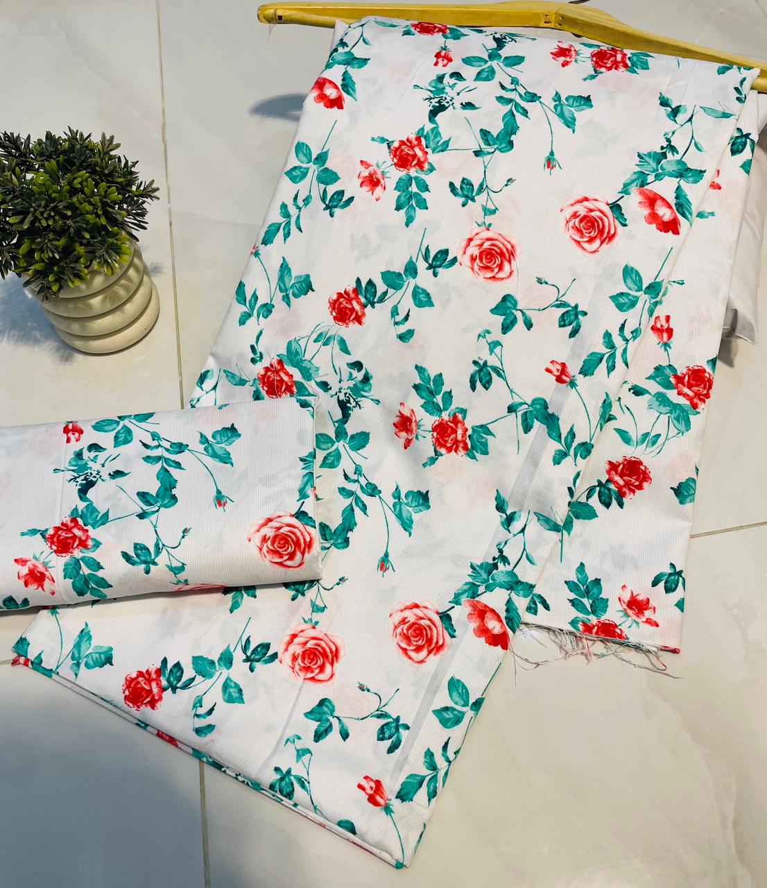 Linen 2 piece Suit Allover Digital Printed