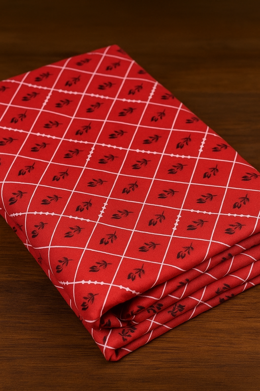 Linen 2 piece Suit Allover Digital Printed