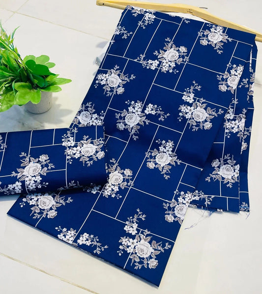 Linen 2 piece Suit Allover Digital Printed