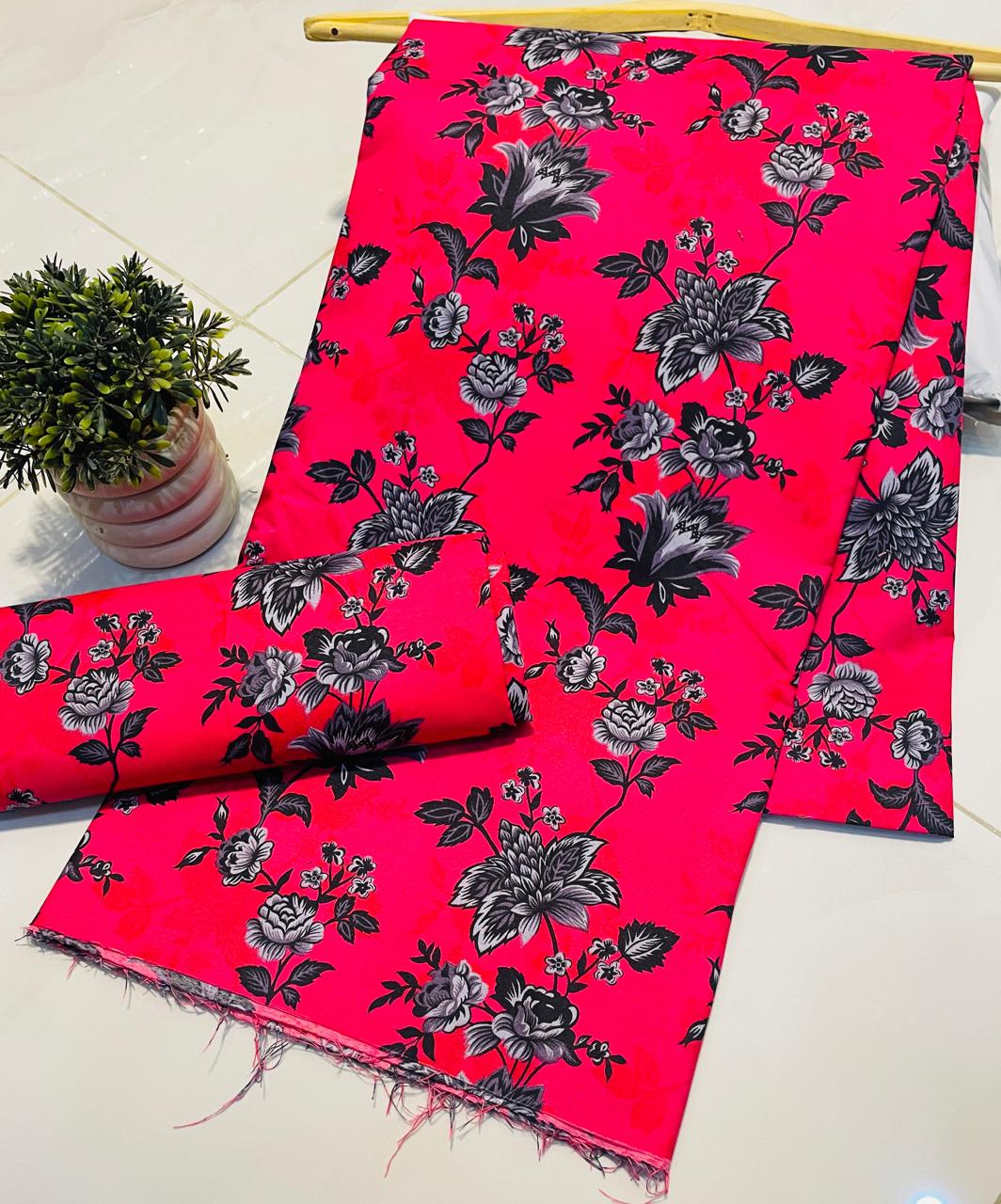 Bonanza Lawn Digital Printed  2 piece Suit Unstitched