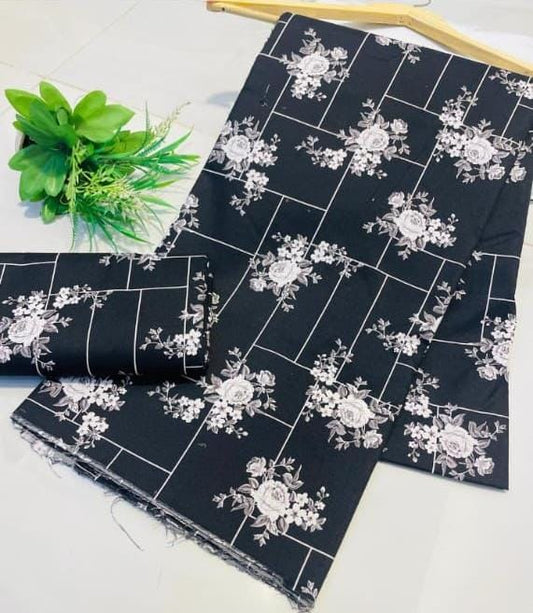 China Linen 2 piece Suit Allover Digital Printed